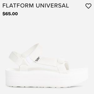 Women’s White Flatform Universal Teva’s
